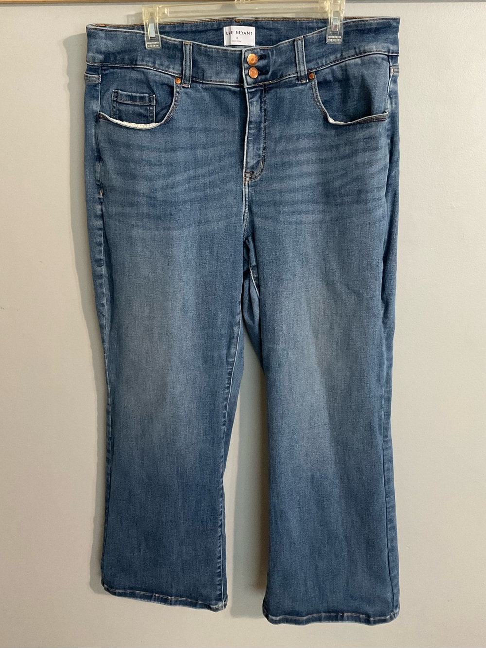 Lane Bryant High Rise Tighter Tummy Bootcut stretch Denim Jean Size 18